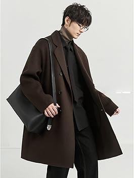 Amazon | [Taopagii] 秋冬 ラシャコート メンズ チェスターコート